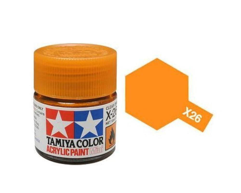 Amazon.co.jp: タミヤ アクリルミニ X-26 クリヤーオレンジ: ホビー